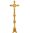Brass Altar Gothic Style Crucifix