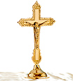 Brass Standing Crucifix