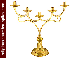 Solid Brass Candelabra 5 lights