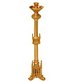 Brass Altar Gothic Style Candlestick