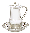 Stainless Steel Pitcher and Plate