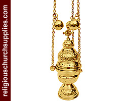 Orthodox Incense Burner with 4 Chain & 12 Bells