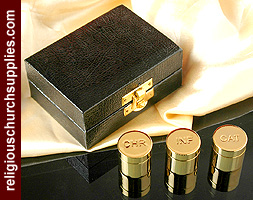 Gold Plated Holy Oil Stock Pot 