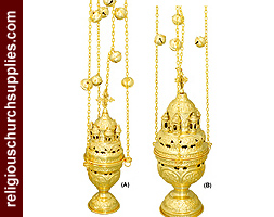 Beautiful High Polished Brass Russian Censer