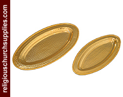 Solid Brass Stacking Bread Plate