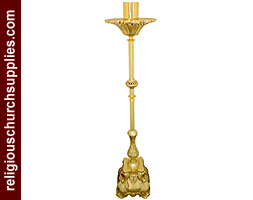 Solid Brass Paschal Candle Holder