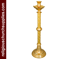 Altar Candlestick-Twist Stem Altar Candlestick