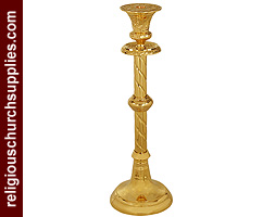 Gilded altar candlestick