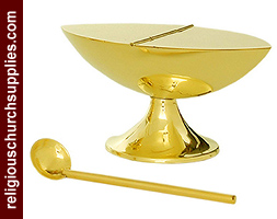 Brass Incense Boat and Spoon for Censor
