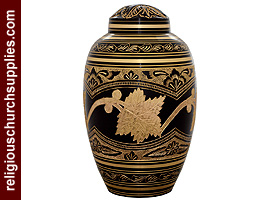 Enamel Brass Cremation Urn