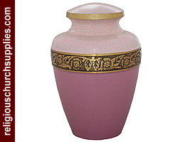 Enamel Brass Spring Urn Cremation