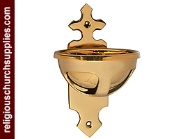 Crossed Wall Mounted Holy Water Font